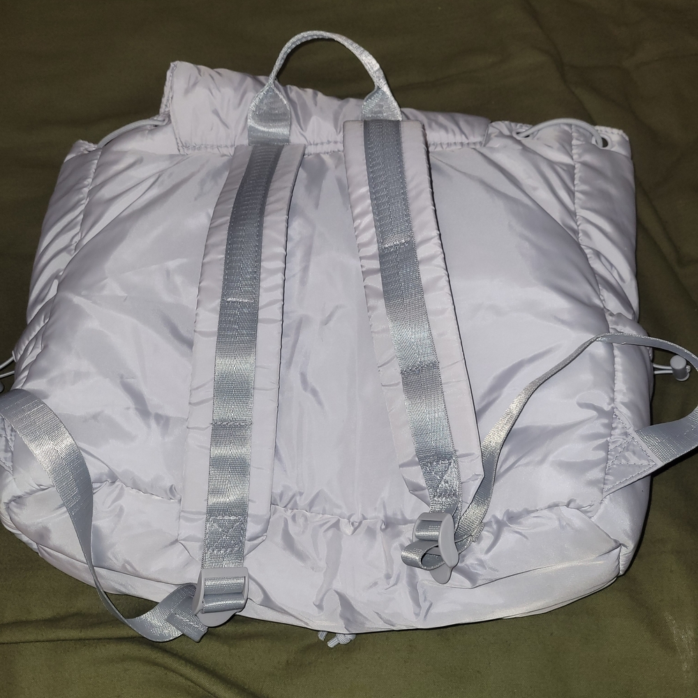Silver Quilted Backpack - Picture 9 of 9